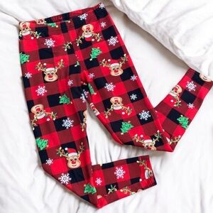 Festive Red and Black Pajama Pants